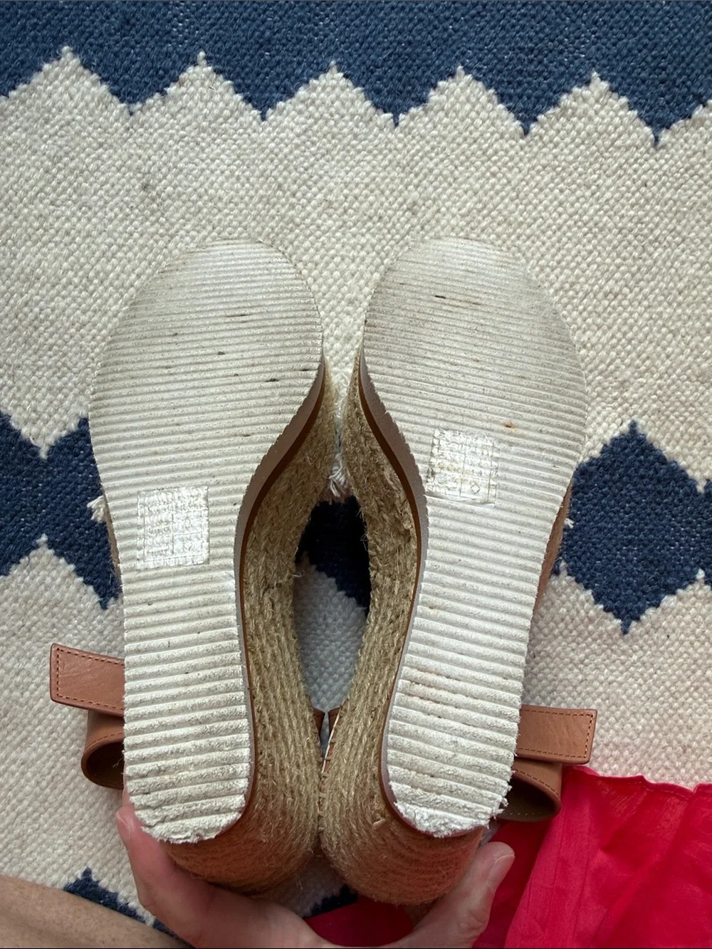 See By Chloe Brown and Cream Fringe Wedge Espadrilles